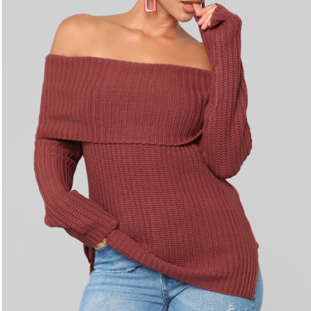 Brand New Fashion Nova Off the Shoulder Sweater